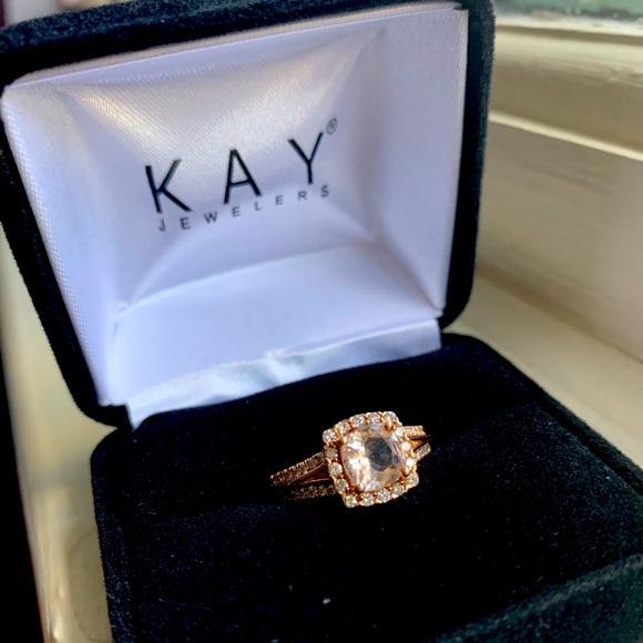 Kay Jewelers Jewelry - Morganite/Diamond Engagement Ring in Rose Gold